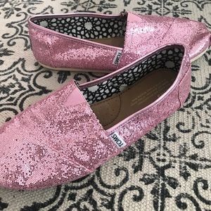 Glitter Pink Toms